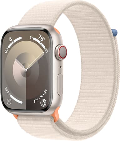 Apple Watch S9 45mm GPS+CEL (Starlight Alu/Starlight Sports-loop) S/M