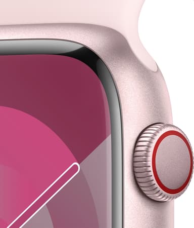 Apple Watch S9 45mm GPS+CEL (Pink Alu/Light Pink Sportsbånd) S/M