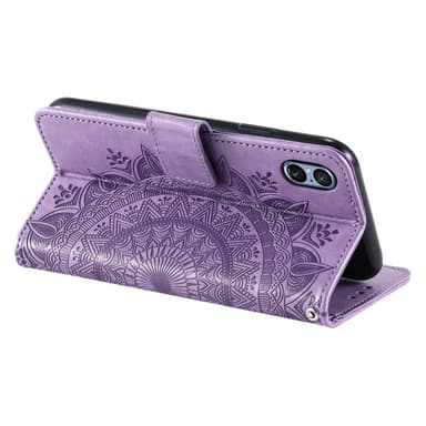 SKALO Sony Xperia 5 V Mandala Flip Cover - Lilla