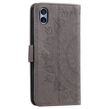 SKALO Sony Xperia 5 V Mandala Flip Cover - Grå