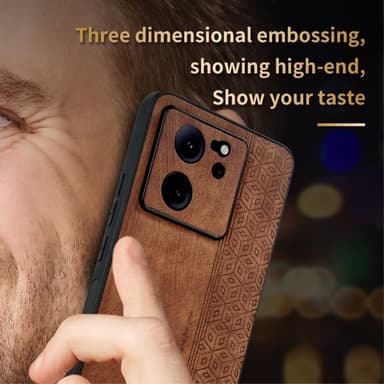 SKALO Xiaomi 13T/13T Pro AZNS PU læder Cover - Grøn