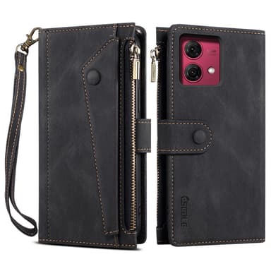SKALO Motorola Moto G84 5G ESEBLE Big Wallet Pungetui - Sort