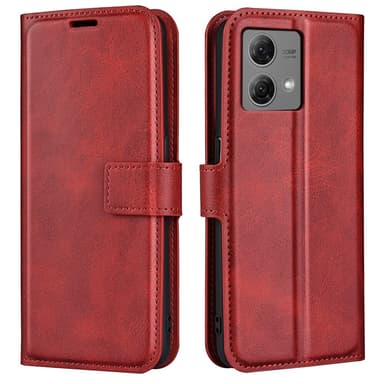 SKALO Motorola Moto G84 5G Premium Wallet Flip Cover - Rød