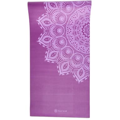 Gaiam Purple Mandala Yoga Mat 6mm  Premium
