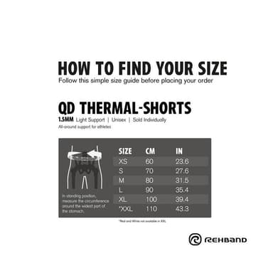 Rehband QD Thermal Shorts 1.5 mm