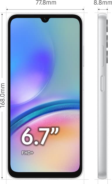 Samsung Galaxy A05s smartphone 4/64GB (sølv)