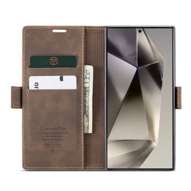CaseMe Smart Magnet FlipCase Samsung Galaxy S24 Ultra - Coffee