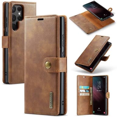 Wallet DG-Ming 2i1 Samsung Galaxy S24 Ultra - Brun