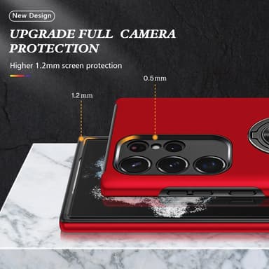 Samsung Galaxy S24 Ultra Fingerring Kickstand Hybrid Taske