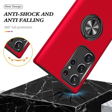 Samsung Galaxy S24 Ultra Fingerring Kickstand Hybrid Taske