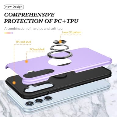 Samsung Galaxy S24+ Fingerring Kickstand Hybrid Taske