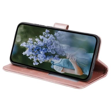 SKALO Samsung S24 Mandala Flip Cover - Rosa guld