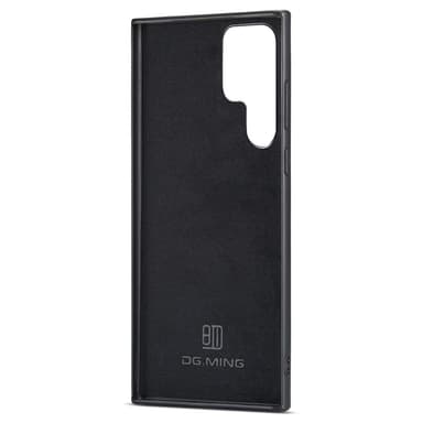 DG.MING Samsung S24 Ultra Premium PU-læder Hybrid Cover - Sort