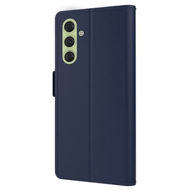 SKALO Samsung S24 Kortholder Mirror Flip Cover - Blå