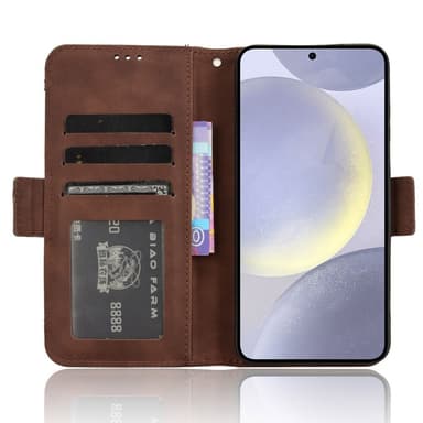 SKALO Samsung S24 6-RUM Pungetaske - Brun