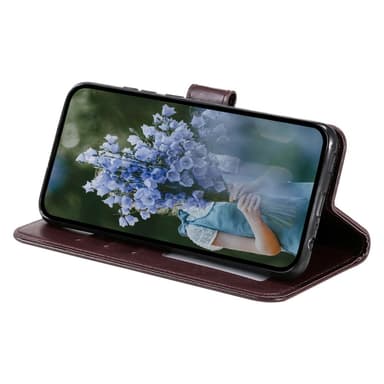SKALO Samsung S24 Mandala Flip Cover - Brun