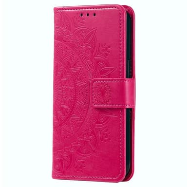 SKALO Samsung S24 Mandala Flip Cover - Cerise