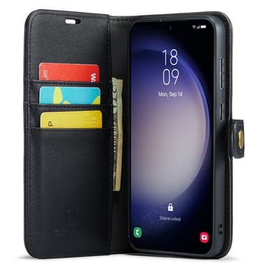 DG MING Samsung S23 FE 2-i-1 Magnet Pungetui - Sort