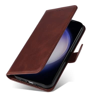 SKALO Samsung S24 PU-læder Pungetui - Brun