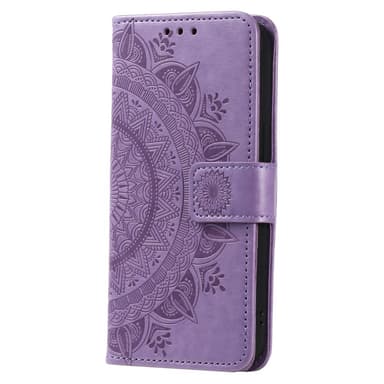 SKALO Samsung S24 Mandala Flip Cover - Lilla