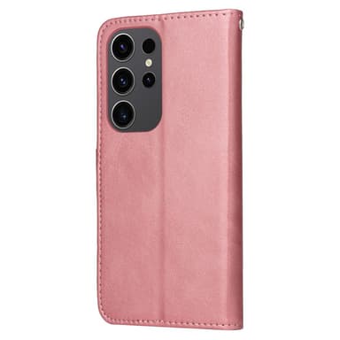SKALO Samsung S24 Ultra PU-læder Pungetui - Pink