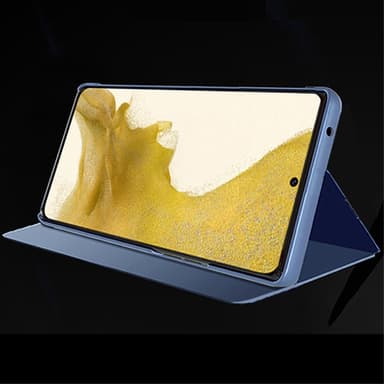 SKALO Samsung S24+ Clear View Mirror Etui - Rosa guld