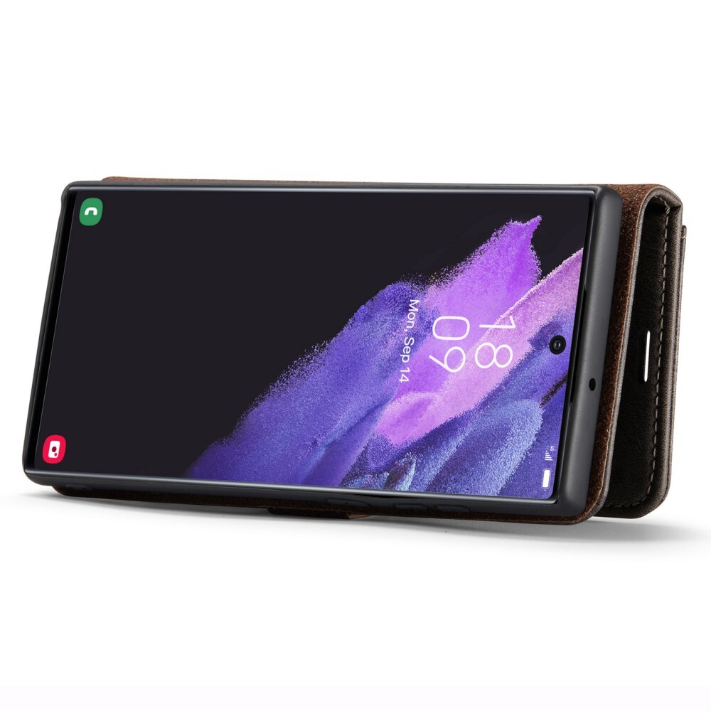 DG MING Samsung S24 Ultra 2-i-1 Magnet Pungetui - Grå