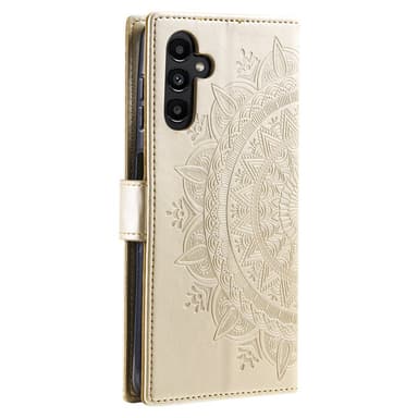 SKALO Samsung S24 Mandala Flip Cover - Guld