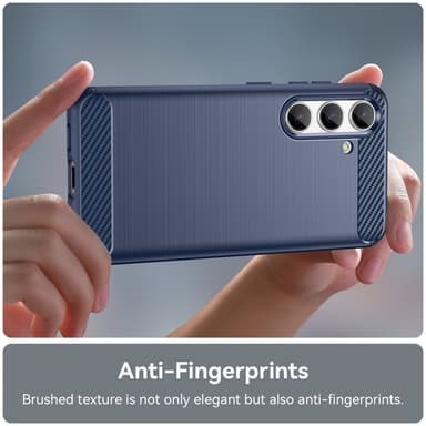 SKALO Samsung S24 Armor Carbon Stødsikker TPU-cover - Blå