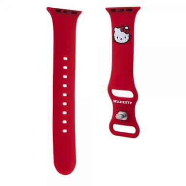 Hello Kitty Apple Watch 38/40/41mm Armbånd Liquid Silicone Rød