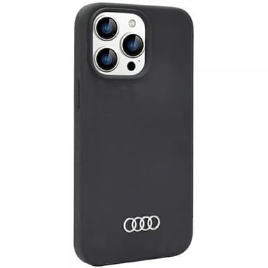 Audi iPhone 14 Pro Max Cover Silikoni Sort