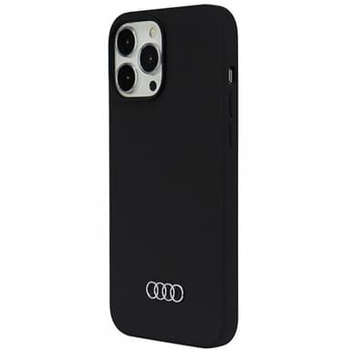 Audi iPhone 13 Pro Max Cover Silikoni Sort