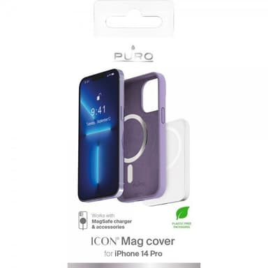 Puro iPhone 14 Pro Cover ICON Mag Lavendel