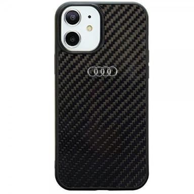 Audi iPhone 11 Cover Carbon Fiber Sort