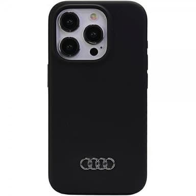 Audi iPhone 15 Pro Max Cover Silikoni Sort