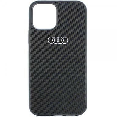 Audi iPhone 11 Cover Carbon Fiber Sort
