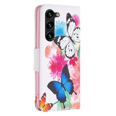 Til Samsung Galaxy S24+ tegnebogstativetui mønstertelefoncover