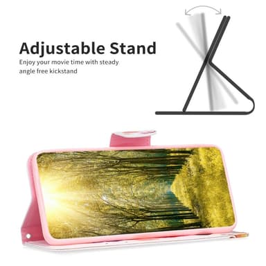 Til Samsung Galaxy S24+ tegnebogstativetui mønstertelefoncover
