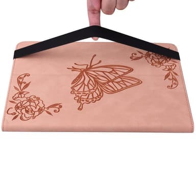 Til iPad 10.9 (2022) Tabletetui Cover Buterfly Imprinting - Lyserød
