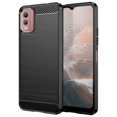 Slim-Fit TPU telefoncover til Nokia C32 - Sort