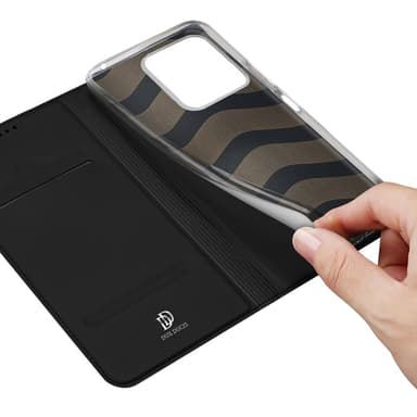 DUX DUCIS Skin Pro Series Taske med Kortspor Xiaomi Redmi 13C - Sort