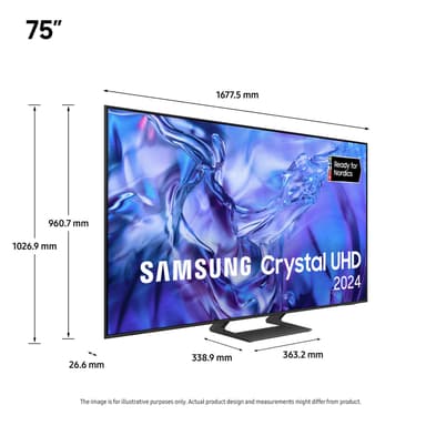 Samsung 75" DU8575 4K Smart TV (2024)