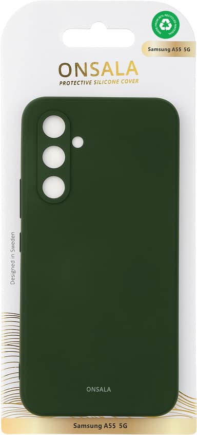 Onsala Samsung Galaxy A55 5G silikone etui (grøn)