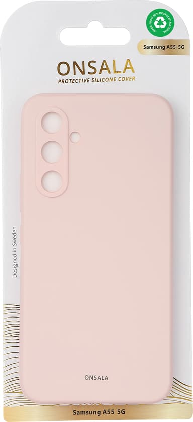 Onsala Samsung Galaxy A55 5G silikone etui (pink)