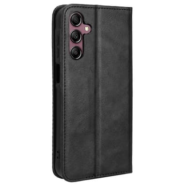 Wallet Stand Flip-telefonetui til Samsung Galaxy A15 5G - Sort