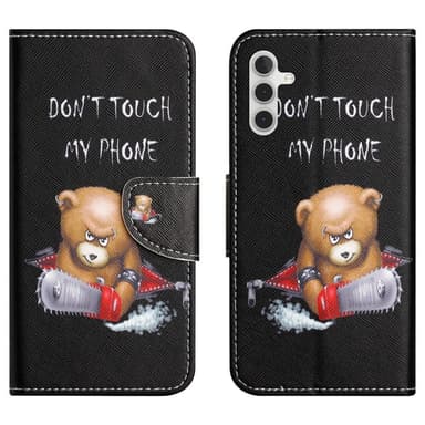 Til Samsung Galaxy A15 tegnebogstativetui mønstertelefoncover