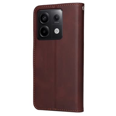 SKALO Xiaomi Redmi Note 13 Pro 5G PU-læder Pungetui - Brun