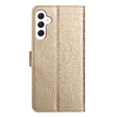 SKALO Samsung A15 5G Mandala Flip Cover - Guld