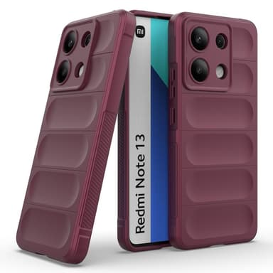 SKALO Xiaomi Redmi Note 13 4G Rugged Bumpers TPU-Cover - Vin rød