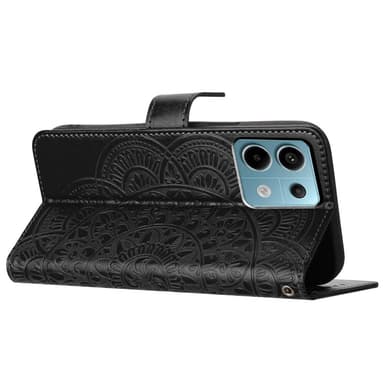 SKALO Xiaomi Redmi Note 13 Pro 5G Mandala Flip Cover - Sort